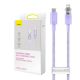 Fast Charging cable Baseus USB-C to Lightning Explorer Series 1m, 20W (purple)