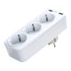 Power charger with 3 AC outlets + 2x USB XO WL08EU (White)