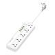 Power strip with 5 AC sockets, 6x USB LDNIO SC5614, EU/US, 2500W (white)