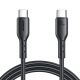 Kabel za punjenje bljeskalice USB C na USB-C SA26-CC3 / 60 W / 1 m (crni)