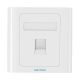 1-Port Keystone Wall Plate 86 Type Vention IFAW0 White