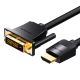 HDMI na DVI (24+1) Kabel Vention ABFBH 2m, 4K 60Hz/ 1080P 60Hz (crni)