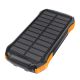 Choetech B658 solarna baterija 2x USB 10000mAh Qi 5W (crno-narančasta)