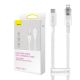 Fast Charging cable Baseus USB-C to Lightning Explorer Series 1m, 20W (white)