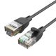 Network Cable UTP CAT6A Vention IBIBH RJ45 Ethernet 10Gbps 2m Black Slim Type