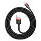 Baseus Cafule USB Lightning kabel 2,4A 0,5m (crveno+crno)