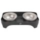 Bowls for dogs and cats Paw In Hand (Black)