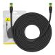 Braided network cable cat.8 Baseus Ethernet RJ45, 40Gbps, 10m (black)