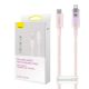 Fast Charging cable Baseus USB-C to Lightning Explorer Series 1m, 20W (pink)