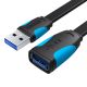 Flat USB 3.0 extender Vention VAS-A13-B100 1m Black