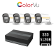 KOMPLET TVI 4 KAMERE 2MP COLORVU + HDD