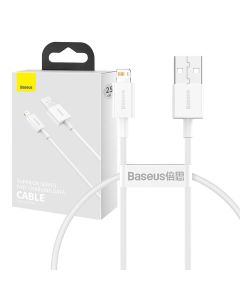 Baseus Superior Series kabel USB na Lightning, 2.4A, 0,25m (bijeli)