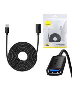 USB 3.0 produžni kabel Baseus muški na ženski, serija AirJoy, 5m (crni)