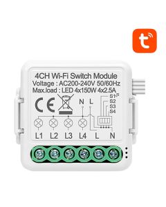 Modul pametnog prekidača WiFi Avatto N-WSM01-4 TUYA