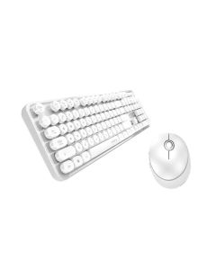 Wireless keyboard + mouse set MOFII Sweet 2.4G (white)