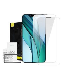 Baseus Crystal Tempered Glass otporan na udarce i prašinu 0,3 mm za iPhone 14 Plus/13 Pro Max (2kom)