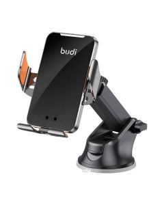 Auto držač s bežičnim punjačem Budi 15W + 1m USB-C kabel