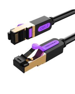 Network Cable CAT7 SFTP Vention ICDBG RJ45 Ethernet 10Gbps1.5m Black