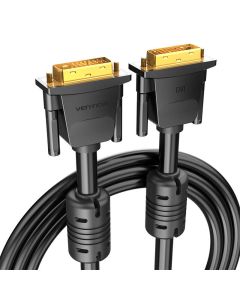 DVI (24+1) Cable Vention EAABF 1m, 2K 60Hz (crni)