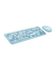 Wireless keyboard + mouse set MOFII 666 2.4G (Blue)