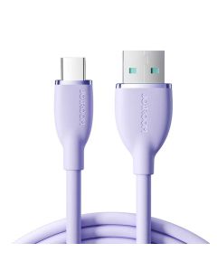 Šareni kabel 3A USB na USB C SA29-AC3 / 3A / 1,2m (ljubičasti)