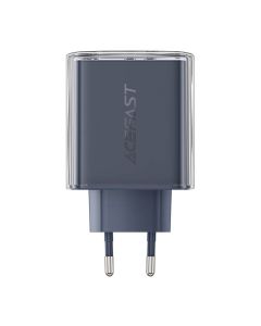 Zidni punjač Acefast A45, 2x USB-C, 1xUSB-A, 65W PD (siv)