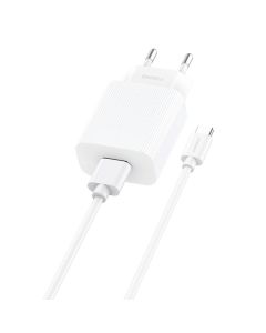 Brzi punjač Foneng 1x USB EU28 QC 3.0+ USB Type C kabel