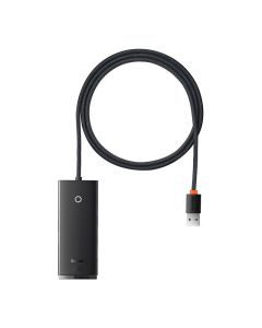 Hub 4u1 Baseus Lite Series USB na 4x USB 3.0, 1m (crni)