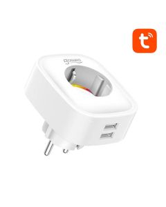 Smart plug WiFi Gosund SP112 2xUSB, 16A, Tuya