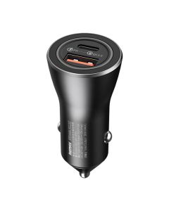 Car charger USB, USB-C Remax RCC107 (black)