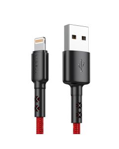 USB to Lightning cable Vipfan X02, 3A, 1.8m (red)