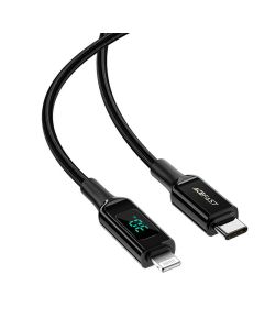 Kabel USB-C na Lightning Acefast C6-01, 30W, MFi, 1.2m (crni)