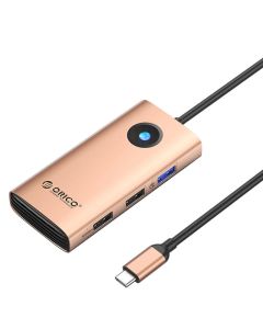 Orico Type-C 5in1 HUB Multifunction Docking Station (rose gold)