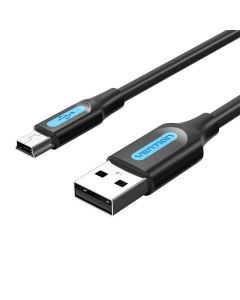 USB 2.0 A na Mini-B kabel Vention COMBF 1m crni PVC