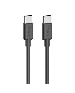 USB-C na USB-C kabel Budi PD 65W 1,2m (crni)