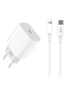 Wall Charger with + Lightning Cable XO L77 20W (white)