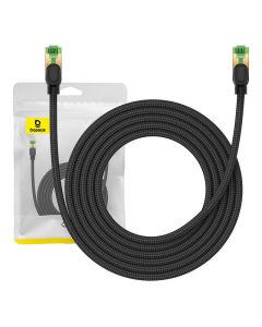 Pleteni mrežni kabel cat.8 Baseus Ethernet RJ45, 40Gbps, 3m (crni)