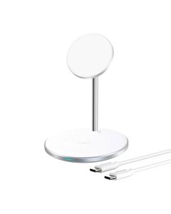 Wireless charger Choetech T581-F with stand (white)