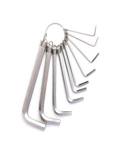 Hex Key Sets 1.5-10mm Deli Tools EDL3100 (silver)