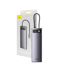 Hub USB-C 12u1 Baseus Metal Gleam Series Grey