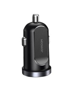 Auto punjač Joyroom C-A08, 1x USB QC3.0, 1x USB-C PD 30W (crni)