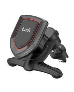 Budi 520 magnetic air vent car holder, rotating (black)