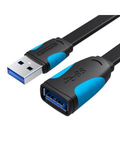 Flat USB 3.0 extender Vention VAS-A13-B150 1.5m Black