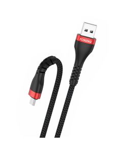 Kabel USB na Micro USB Foneng, x82 Armoured 3A, 1m (crni)