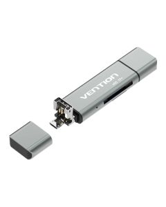 Višenamjenski USB2.0 čitač kartica Vention CCJH0 sivi