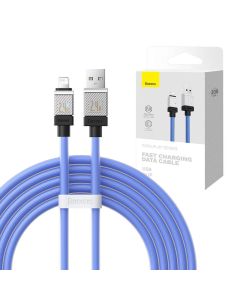 Fast Charging cable Baseus USB-A to Lightning CoolPlay Series 2m, 2.4A (blue)