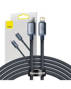 Baseus Crystal Shine kabel USB-C na Lightning, 20W, PD, 2m (crni)