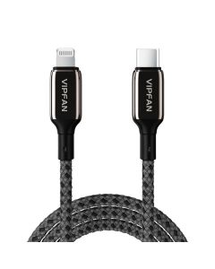 USB-C na Lightning kabel Vipfan P03 1,5 m, napajanje (crno)