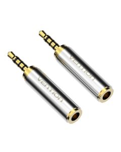 Adapter audio 3,5 mm mini jack ženski na 2,5 mm muški Vention VAB-S02 zlatni