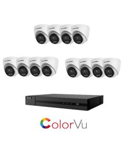 Video komplet IP POE 12 kamera 2MP ColorVu